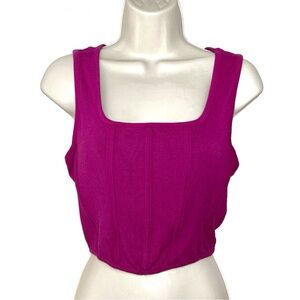 BOGO ‼️ Vibrant Magenta Crop Top